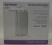 Netgear High Speed DOCSIS 3.0 Cable Modem Xfinity-Time Warner New Unused 
