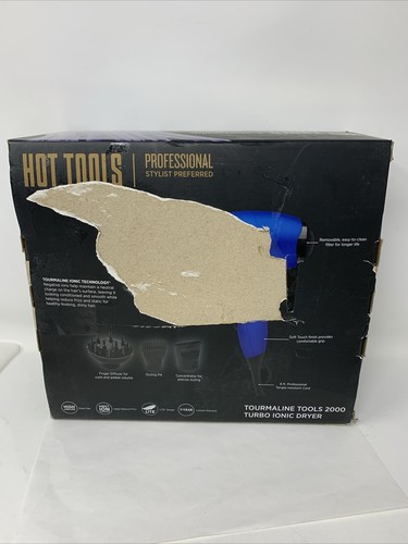 Hot Tools Professional 1875W Quiet Performance Turbo Ionic Dryer, 1043BL - Picture 2 of 7