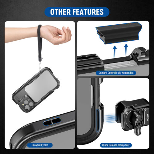 NEEWER Quick Release Video Rig Phone Stabilizer for iPhone 16 Pro Max - Picture 6 of 8