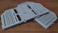 (GRAY) Modular Mounting Platform for DIY Robots - Raspberry Pi, Arduino, Sensors