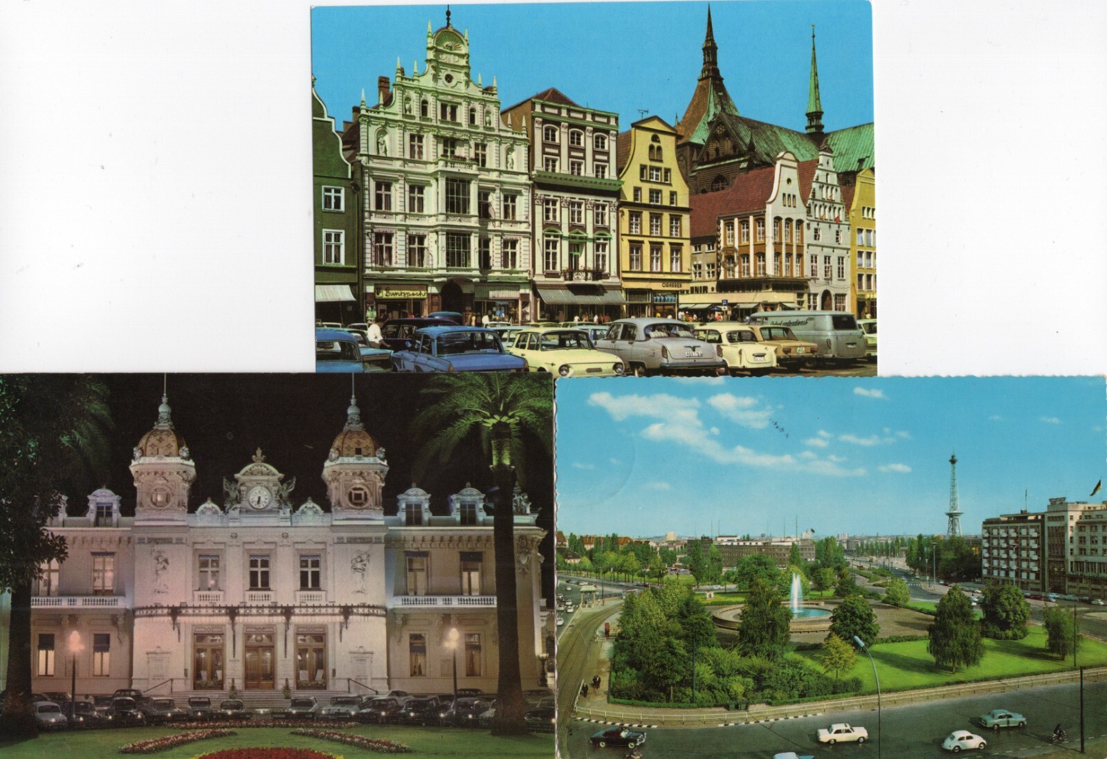 117/206 AK AUTO OLDTIMER PKW FAHRZEUG ROSTOCK BERLIN MONACO Le Casino