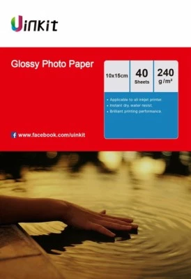 160Sheets 4x6 Glossy Photo Paper 230 240Gsm For Inkjet Paper Printing 6x4 Uinkit