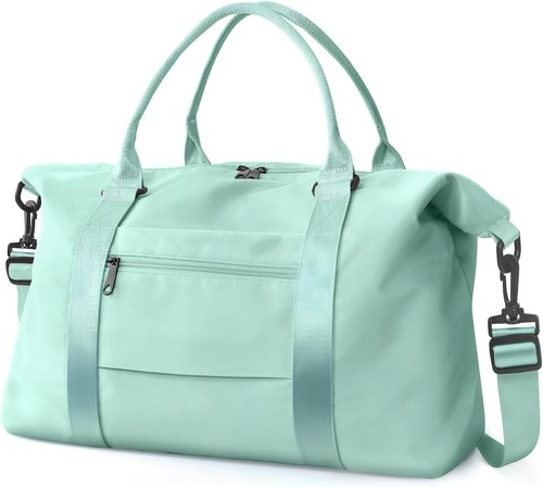 Borsone da Viaggio, Impermeabile Borsa Weekender Trasporto Tote Bags per Donna - Foto 46 di 71