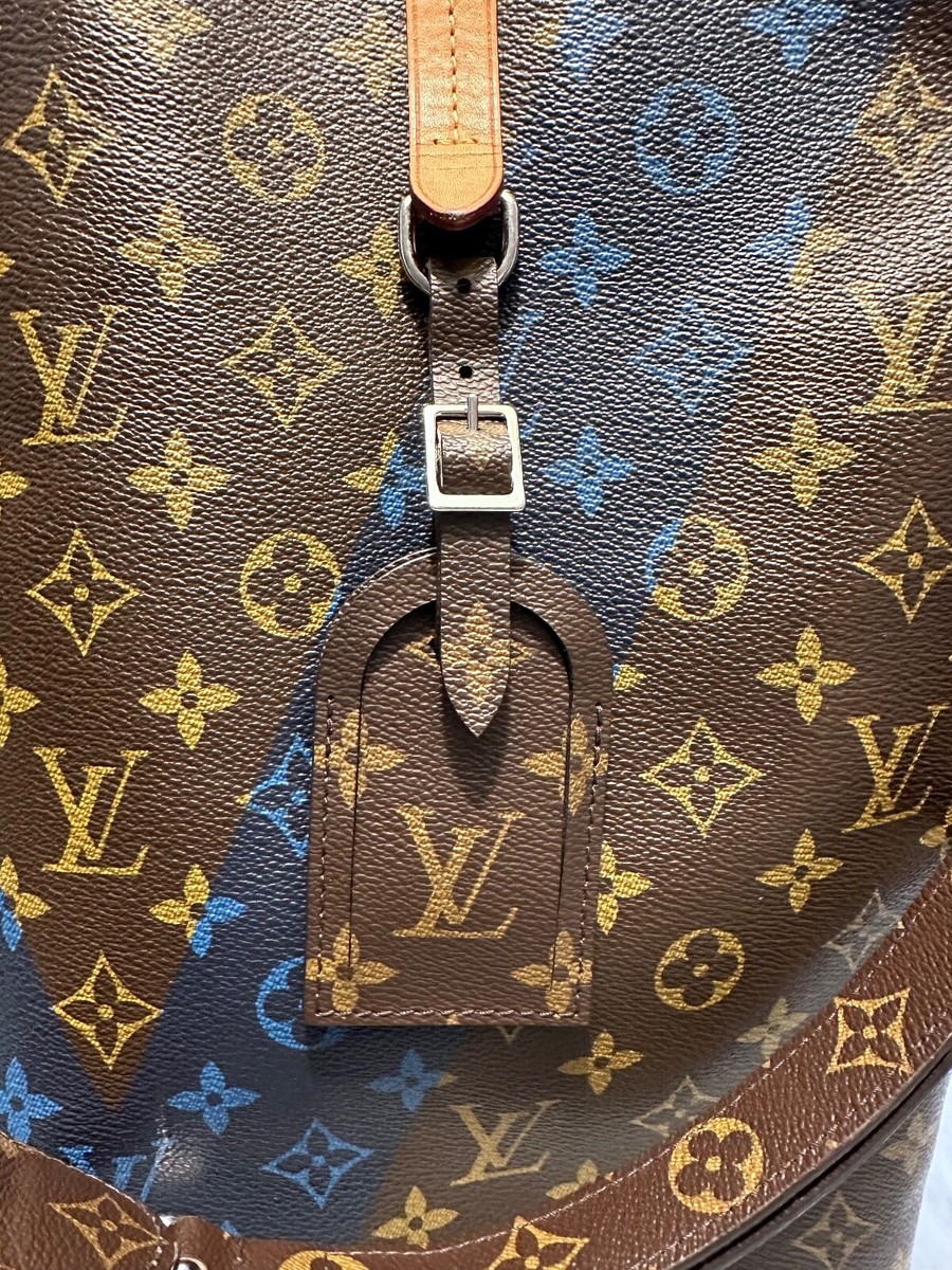 RARE AUTHENTIC Louis Vuitton Monogram V Cabas Jour Blue Tote Bag MSRP  $2,280 | eBay