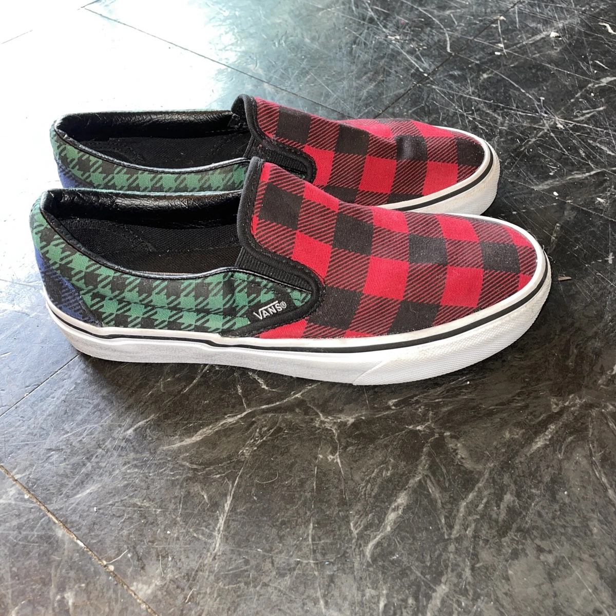 Buffalo plaid cheap vans