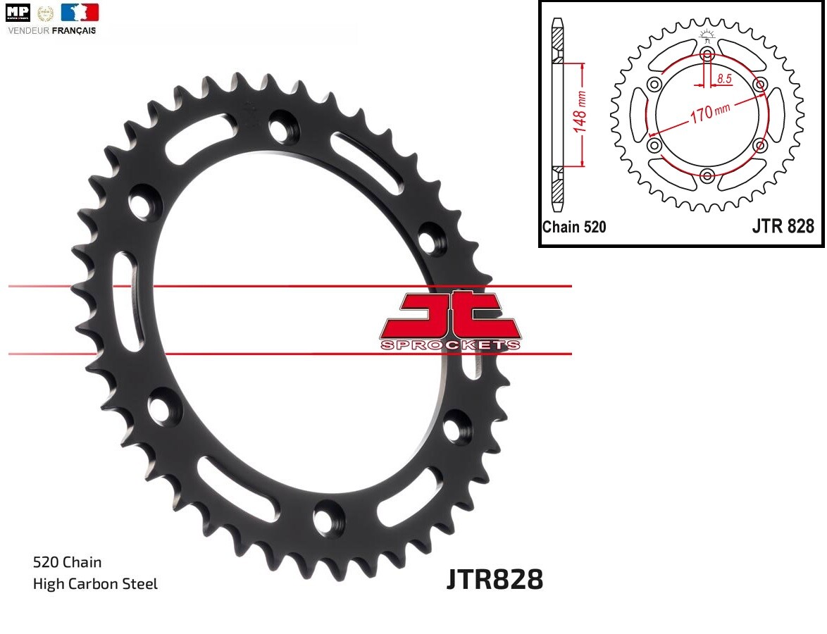 Évitez les sauts de transmission : couronne pour kit chaîne 530 Honda CB 650