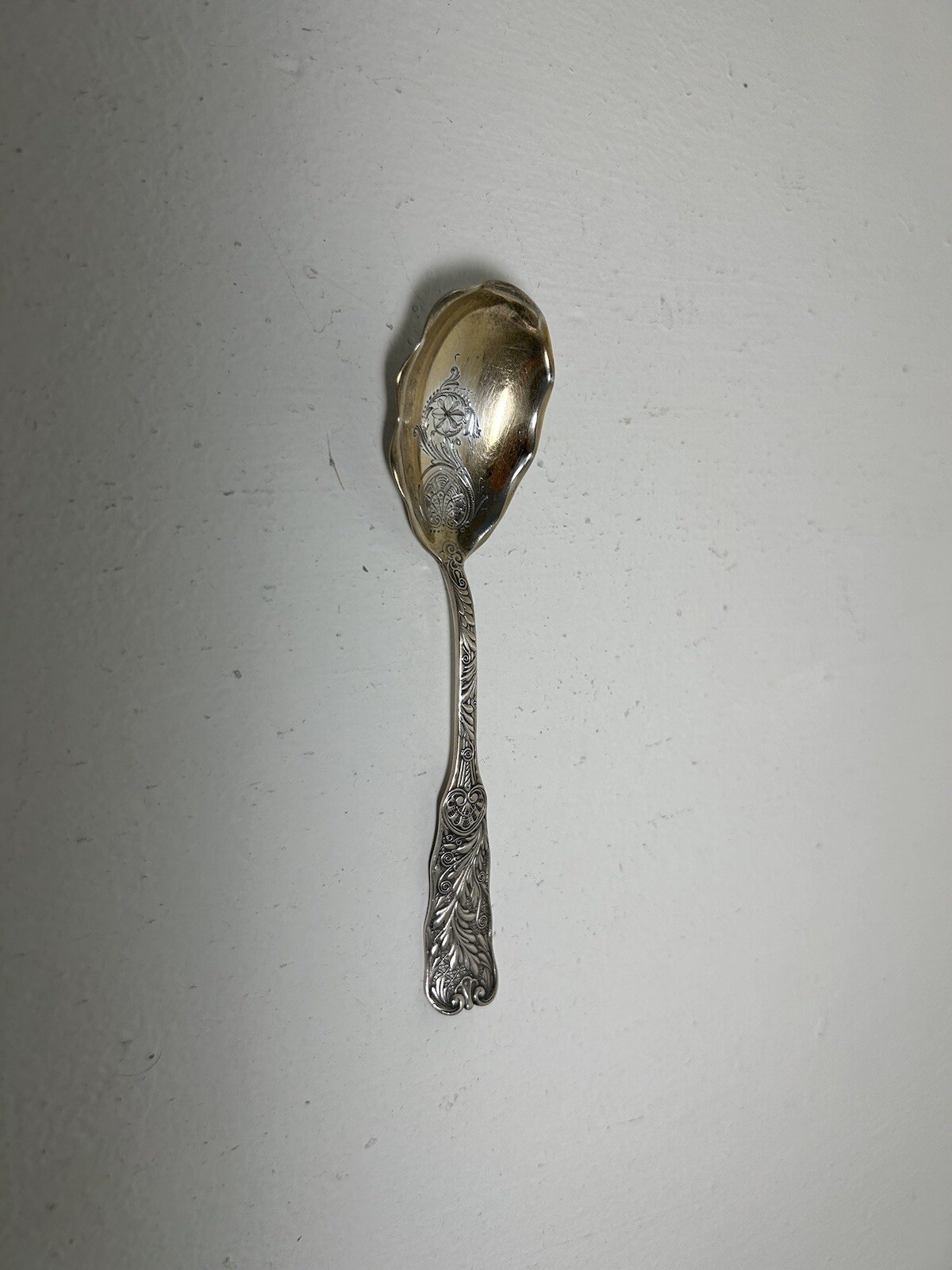 VTG Gorham Sterling Silver Scalloped Sugar Spoon eBay