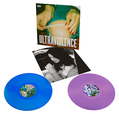 Lana Del Rey ‎Ultraviolence 2LP 9th Anni Translucent Blue & Opaque Violet  Vinyl