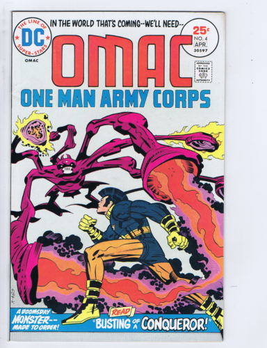 OMAC #4 DC Pub 1975 Busting of a Conqueror ! - Picture 1 of 2