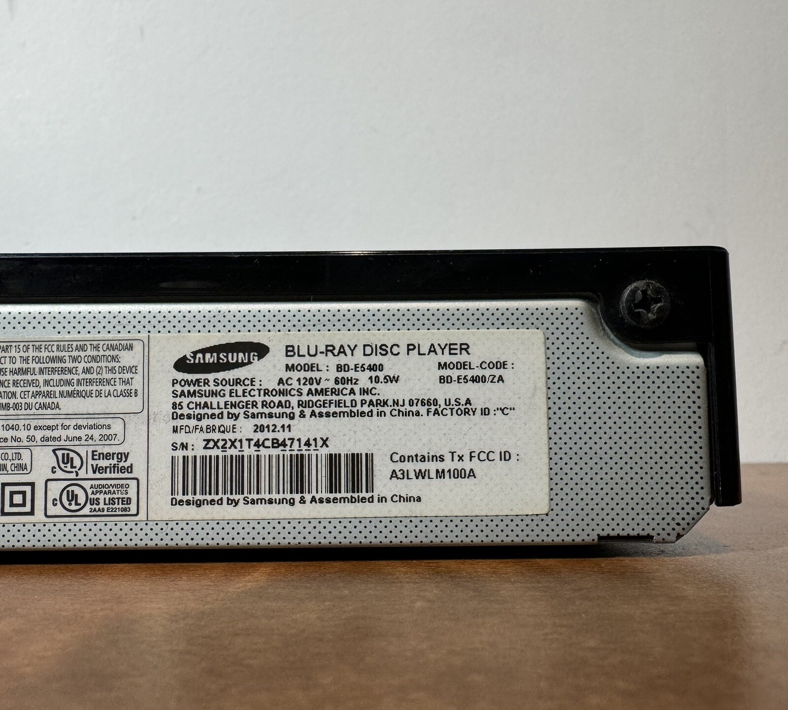 SAMSUNG SMART BLURAY Player BDF5400 Tested eBay