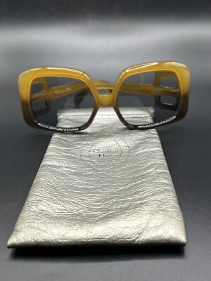 Vintage 1970s Christian Dior 737 Honey Optyl Sunglasses – RARE Oversized Christian Dior 737 main image 3