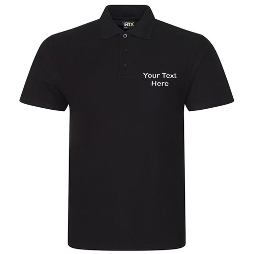 Embroidered Polo Shirt Personalised Custom Embroider your text unisex workwear - Picture 5 of 21