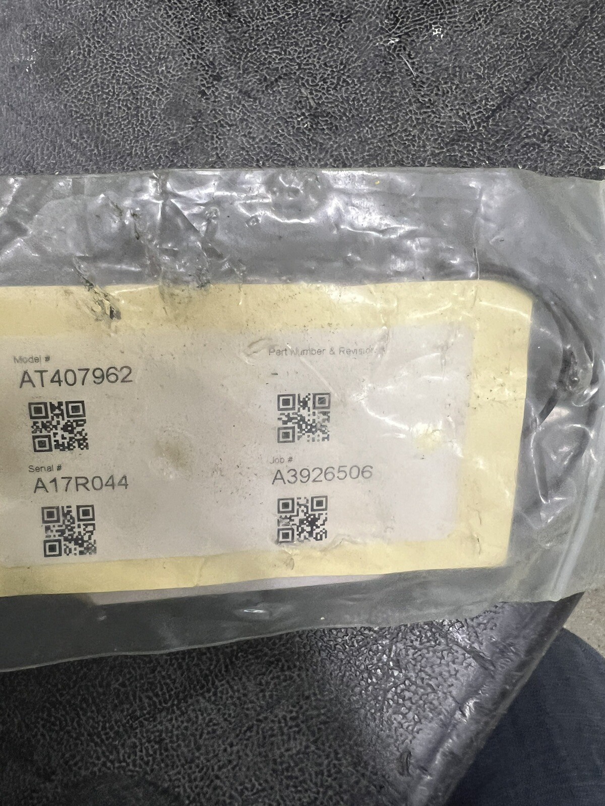 John Deere AT407962 Grader Ft4 Fan Pump Valve Parker Hydraulic 
