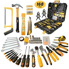 168Piece Auto Repair Tool Set General Household Hand Tool Set Portable Tool Case