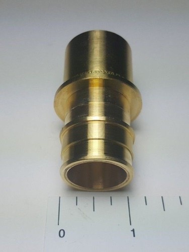 10 Pc XFITTING 1" Pex A X 1" Male Sweat Adapter, 1 Inch Expansion Sweat Coupling - Picture 3 of 5