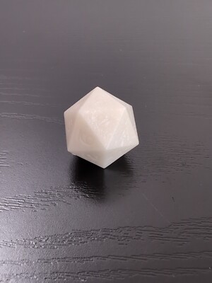 Gamescience Classic + Precision Sharp Edges Glow in the Dark Blue D20 Dice