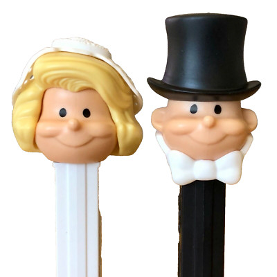 Bride & Groom PEZ   Retro Wedding Gift, Anniversary Keepsake (Blonde Bride)
