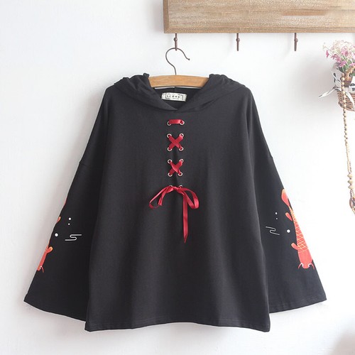 Lolita Niña Sudadera con Capucha Abrigo Japonés Lindo Capa Sudadera Capa Pulóver Blanco - Imagen 8 de 8
