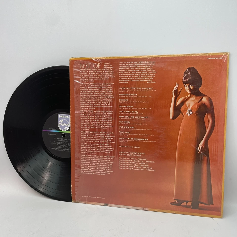 The Best Of Nina Simone Vinyl LP Compilation OG US 1969 Press VG/VG+ IN SHRINK - Image 2 of 2