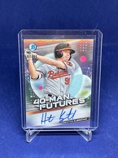 HESTON KJERSTAD 2021 BOWMAN CHROME 40 MAN FUTURES REFRACTOR AUTO PROSPECT #D /99