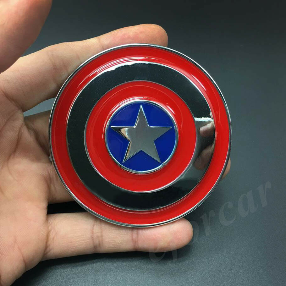 3D Metal Captain America Shield Car Auto Trunk Rear Emblem Badge Decal