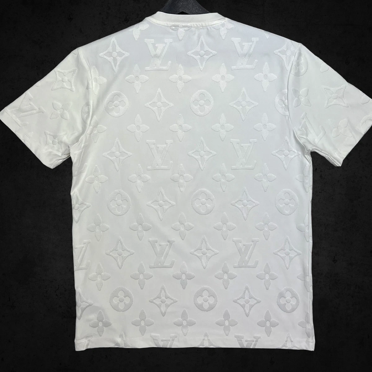 LOUIS VUITTON Beige Logo Mono T-shirt - XL