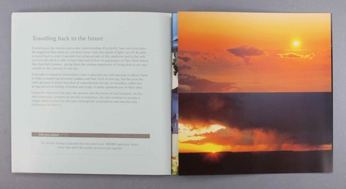BRITISH AIRWAYS CONCORDE AIRLINE BROCHURE BA - Picture 13 of 15