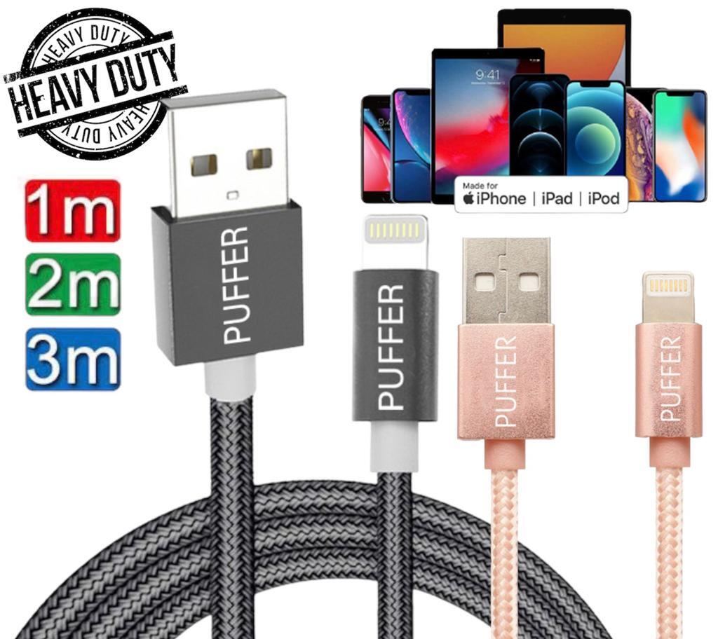 4-Pack Fast Charger USB Cables For IPhone - Compatible With IPhone 13, 12, 11, X, 8, 7, 6, 5 & More (White) 4 thumbnail image