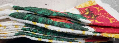 6pc SAME PRINTED TERRY KITCHEN COTTON TOWELS SET (15"x25") MULTICOLOR ROOSTER,PH - Picture 7 of 15