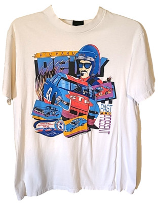 Vtg LG Richard Petty Tshirt STP 1992 Fan Appreciation Tour #43 Past N Present
