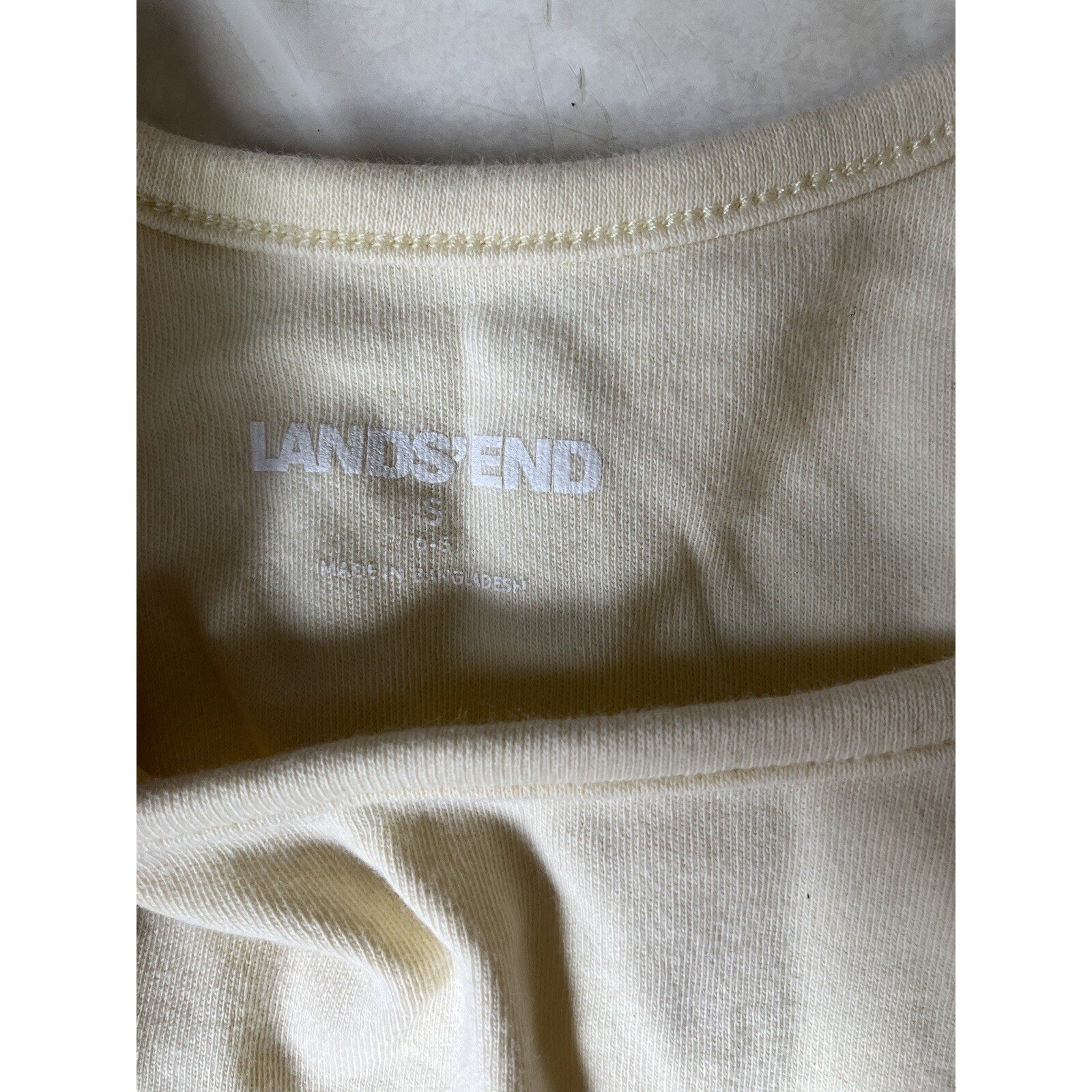 Lands' End Solid Yellow Interlock Layering Tank T… - image 3