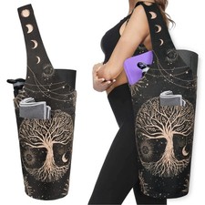 Yoga Mat Bag - Long Tote with Pockets - Holds More Yoga Accessories - Yoga Ba...