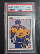 1991-92 Upper Deck - Canada Cup Nicklas Lidstrom #26 French (RC) PSA 8