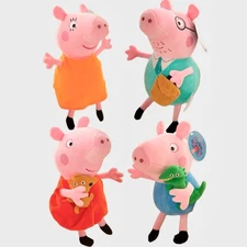 Peppa Pig Plush Toy 12",Stuffed Doll Peppa Pig, George Pig, Mommy Pig, Daddy Pig