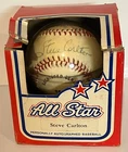 Vintage 1970s Steve Carlton Signed All Star Baseball - Vet Stadium Philly Proven