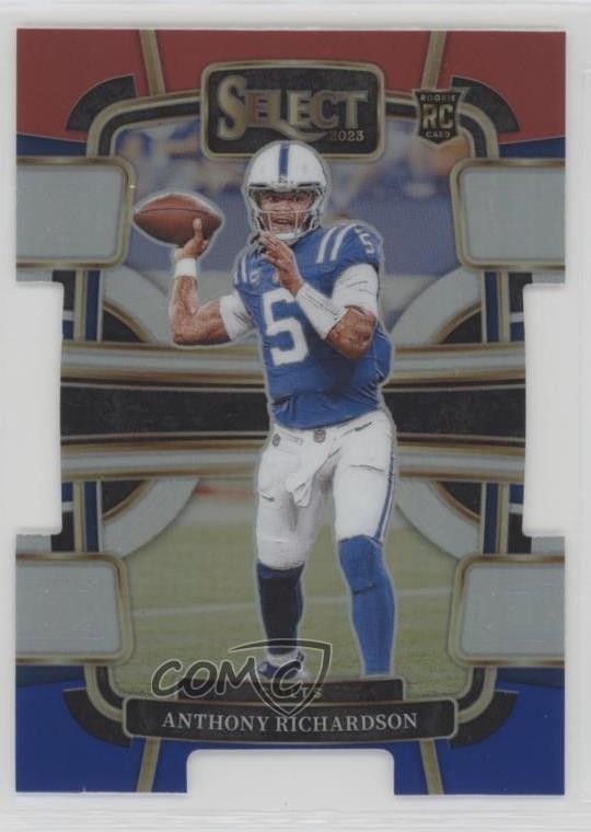 2023 Select Concourse Red & Blue Prizm Die-Cut Anthony Richardson Rookie RC 0rs2