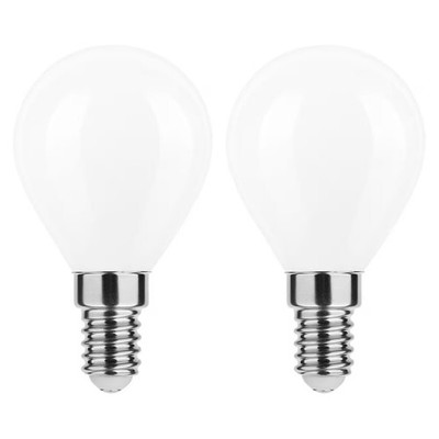 Modee E14 LED Filamentlampe P45 4W 470lm 4000K Neutralweiß 2 Stück