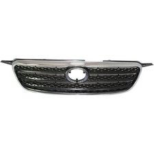 Grille Assembly For 2005-2008 Toyota Corolla Chrome Shell With Dark Gray Insert
