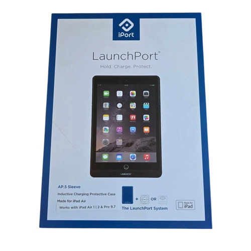 iPort LaunchPort AP.5 Sleeve for Apple iPad Air 1 & 2 with Wall Station BLACK