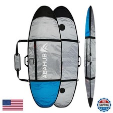 Abahub 6'6 x 22 Surfboard Travel Bag Foam Padded Blue