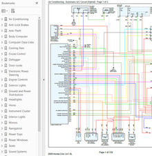 Honda Civic 2009 diagrama de cableado a color completo esquema L4 1,8 L pdf