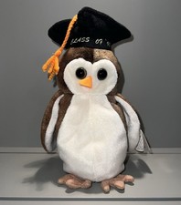 Wise the Owl Class of 1998 TY Beanie Baby | RARE: Tag & Manufacturing Error!