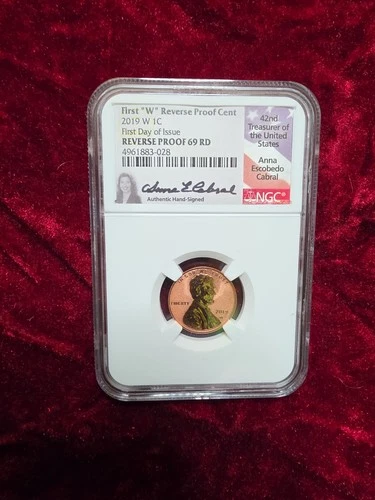Photo of a 2019-W Lincoln Shield Cent Proof from an eBay listing that sold on Jul 16, 2026