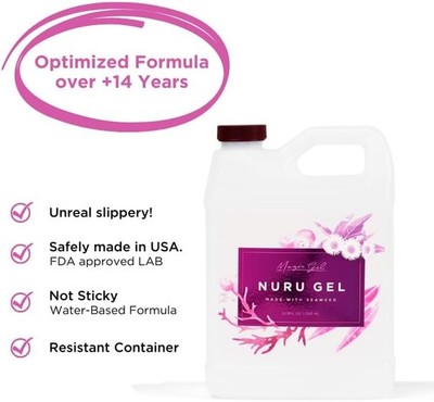 Natural Adult Nuru Massaging Gel Great for Sensual Body to Body Massage (33.8oz) | eBay Natural Adult Nuru Massaging Gel Great for Sensual Body to Body Massage (33.8oz) | eBay