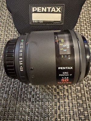 SMC-PENTAX-F-1:2.8-50mm-MACRO LENS MINT WORKS PERFECTLY VERY RARE HIGH QUALITY
