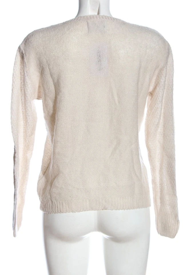 SPRINGFIELD Häkelpullover Damen Pullover Gr. DE 38 pink-weiß Casual-Look - Bild 2 von 4