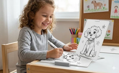 Magnetic Drawing Board, Erasable Doodle Pad for Kids - Image 1 of 4