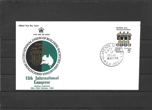 Australia 1968 Building & Saving Society FDC Unaddressed