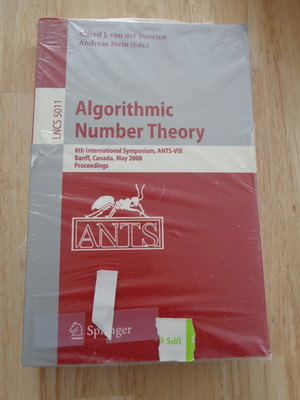 Algorithmic Number Theory by Alfred J. va der Poorten, Andreas Stein SC