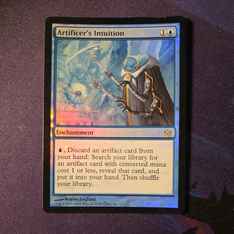 MTG 1x Artificer's Intuition x1 FOIL Fifth Dawn Played - Image 2 of 4
